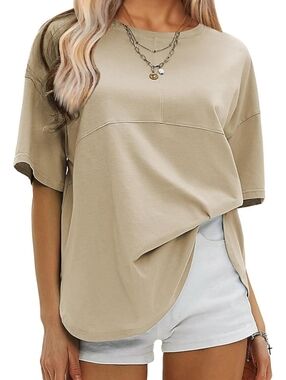 Exlura Relaxed Crewneck Short Sleeve Top